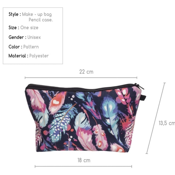 Feather Cosmetic Bag - Picture 4 of 4